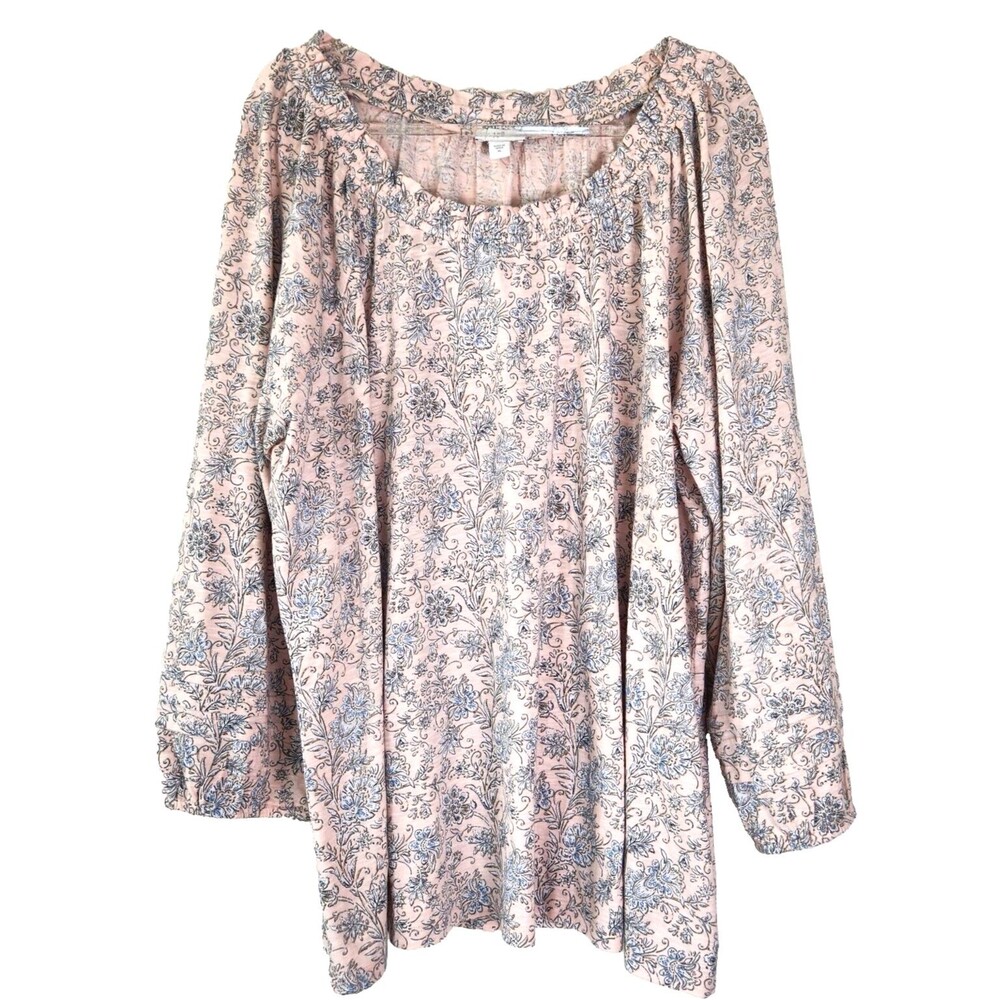 NWT J. Jill Women's Casual Floral Blouse Sz XL